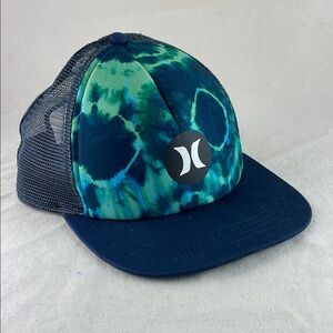 Hurley Blue Tie-Dye Trucker Hat